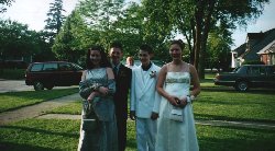Peggy with Justin, Michelle and Kieth.